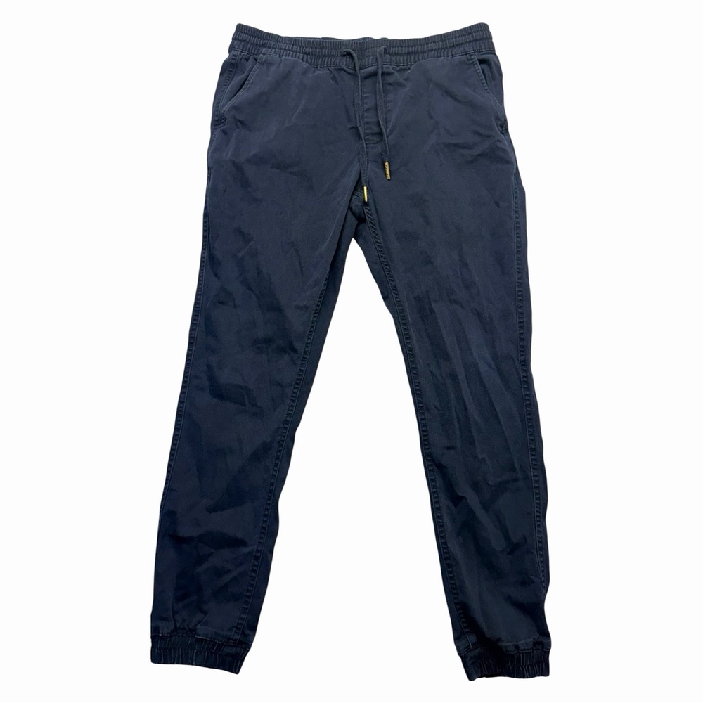 Hedge Est. 2010 Men's Navy Blue Jogger Pants Drawstring Elastic Waist Size M